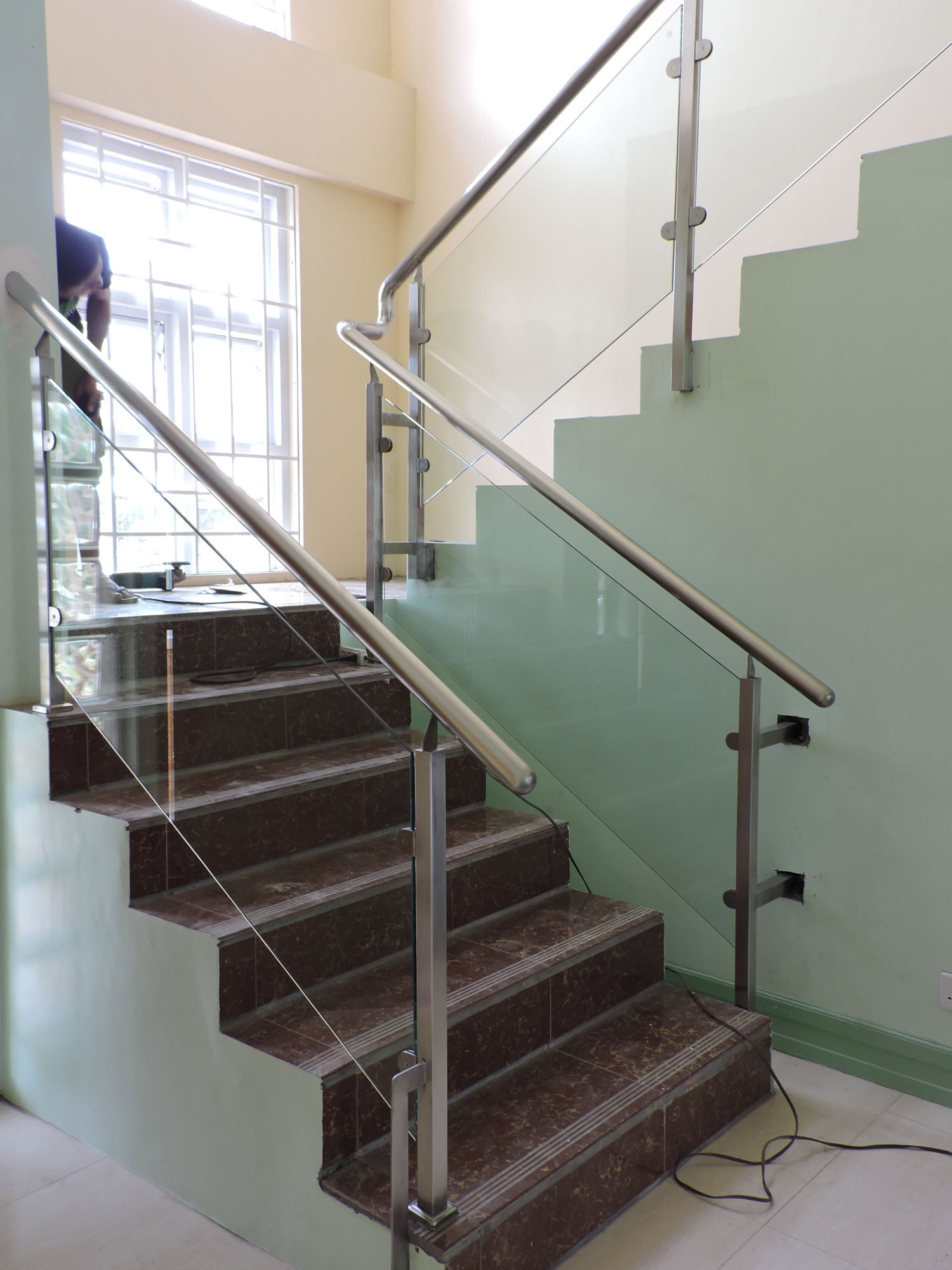 Glass Stair Railing Biocol Albay Philippines